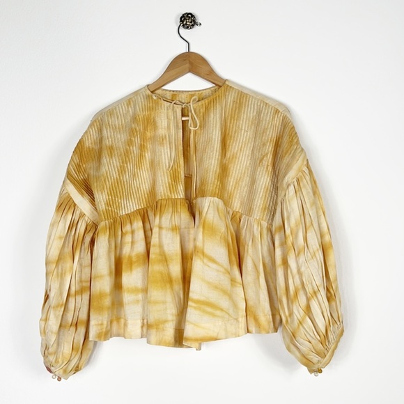 Story mfg. Mon Tie Dye Tie Back Top - Picture 12 of 16